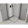 Mexen Roma Duo Duschkabine mit Drehflügeltür 90 x 90 cm, transparent, schwarz - 854-090-090-70-00-02
