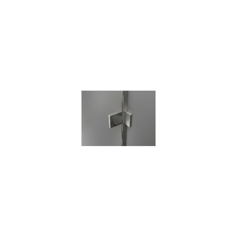 Mexen Lunar T Duschkabine klappbar links 135 x 100 cm, transparent, gebürsteter Nickel - 834T-135-100-97-00-L