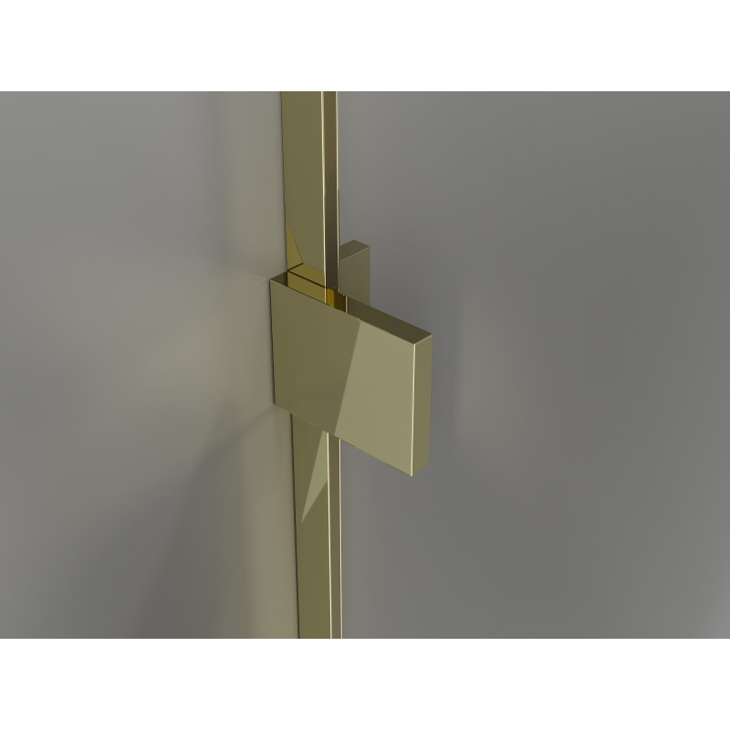 Mexen Lunar-B Duschkabine Drehbar links 95 x 80 cm, transparent, gold - 832-095-080-50-00-L