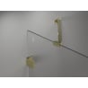 Mexen Lunar-B Schiebedusche links 100 x 80 cm, transparent, gold - 832-100-080-50-00-L