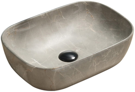 Mexen Rita Aufsatzwaschbecken 45 x 32 cm, beiger Stein - 21084597