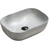 Mexen Rita Aufsatzwaschbecken 45 x 32 cm, grauer Stein - 21084596