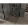 Mexen Omega Schiebeduschkabine 100 x 100 cm, transparent, schwarz - 825-100-100-70-00