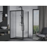 Mexen Apia Schiebetür Duschkabine 90 x 90 cm, transparent, schwarz - 840-090-090-70-00