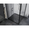 Mexen Apia Schiebeduschkabine 100 x 100 cm, transparent, schwarz - 840-100-100-70-00