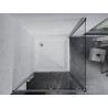 Mexen Apia Schiebeduschkabine 100 x 100 cm, transparent, chrom + Duschwanne Flat - 840-100-100-01-00-4010
