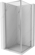 Mexen Exo Duschkabine mit Drehtür 95 x 95 cm, transparent, Chrom - 817-095-095-01-00