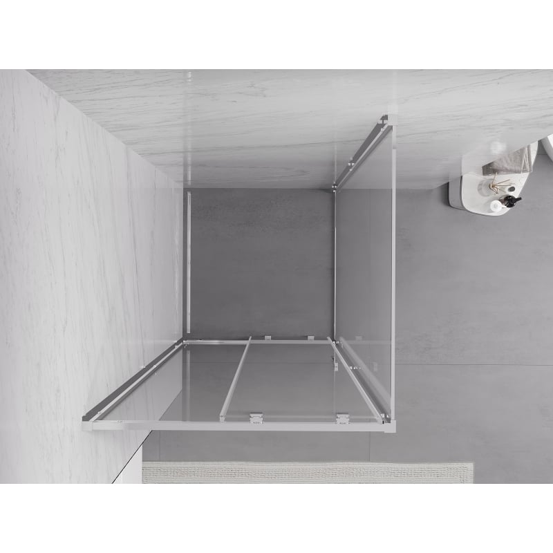 Mexen Exo Duschkabine zum Schieben 95 x 95 cm, transparent, chrom - 8151-095-095-01-00