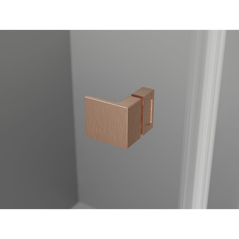 Mexen Lunar-B Duschkabine rechts öffnend 85 x 80 cm, transparent, gebürstetes Kupfer - 832-085-080-65-00-P