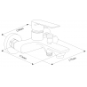 Mexen Royo R05 Badewannenset, Chrom - 72203R05-00