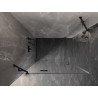 Mexen Lunar Duschkabine, Schwingtür links, 95 x 90 cm, transparent, schwarz - 834-095-090-70-00-L