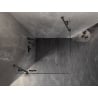 Mexen Lunar Duschkabine schwenkbar links 80 x 80 cm, transparent, Gun Metal - 834-080-080-95-00-L