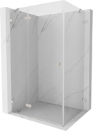 Mexen Lunar Duschkabine, schwenkbar, links, 95 x 80 cm, transparent, gebürstetes Nickel - 834-095-080-97-00-L