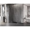Mexen Lunar Duschkabine, links angeschlagen, 100 x 90 cm, transparent, gebürsteter Nickel - 834-100-090-97-00-L