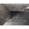 Mexen Lunar Duschkabine, links angeschlagen, 100 x 90 cm, transparent, gebürsteter Nickel - 834-100-090-97-00-L