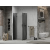 Mexen Lima faltbare Duschkabine 70 x 70 cm, Grafit, Chrom - 856-070-070-01-40
