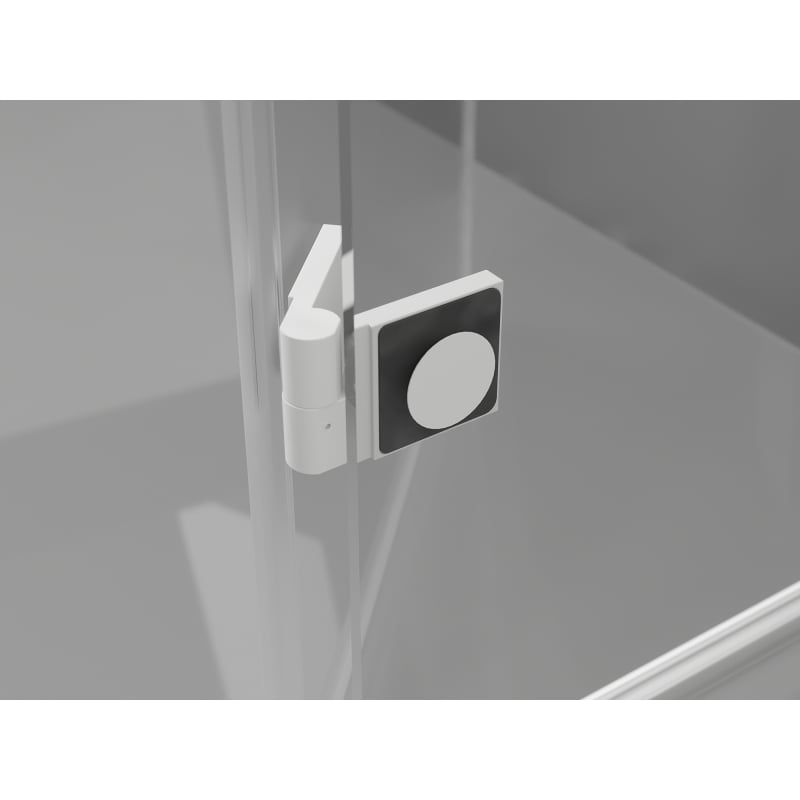 Mexen Lunar T Duschkabine Schwingtür rechts 125 x 100 cm, transparent, weiß - 834T-125-100-20-00-P