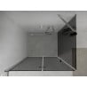 Mexen Lima faltbare Duschkabine 80 x 90 cm, Graphit, Chrom - 856-080-090-01-40
