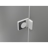 Mexen Lunar-B L Duschkabine, Pendeltür links, 80 x 80 cm, transparent, weiß - 832L-080-080-20-00-L