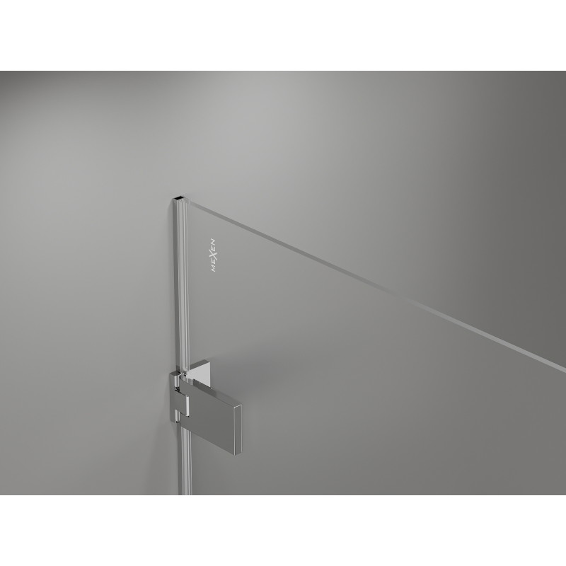 Mexen Lunar-F Duo faltbare Duschkabine 85 x 70 cm, transparent, Chrom - 836-085L-070P-01-00