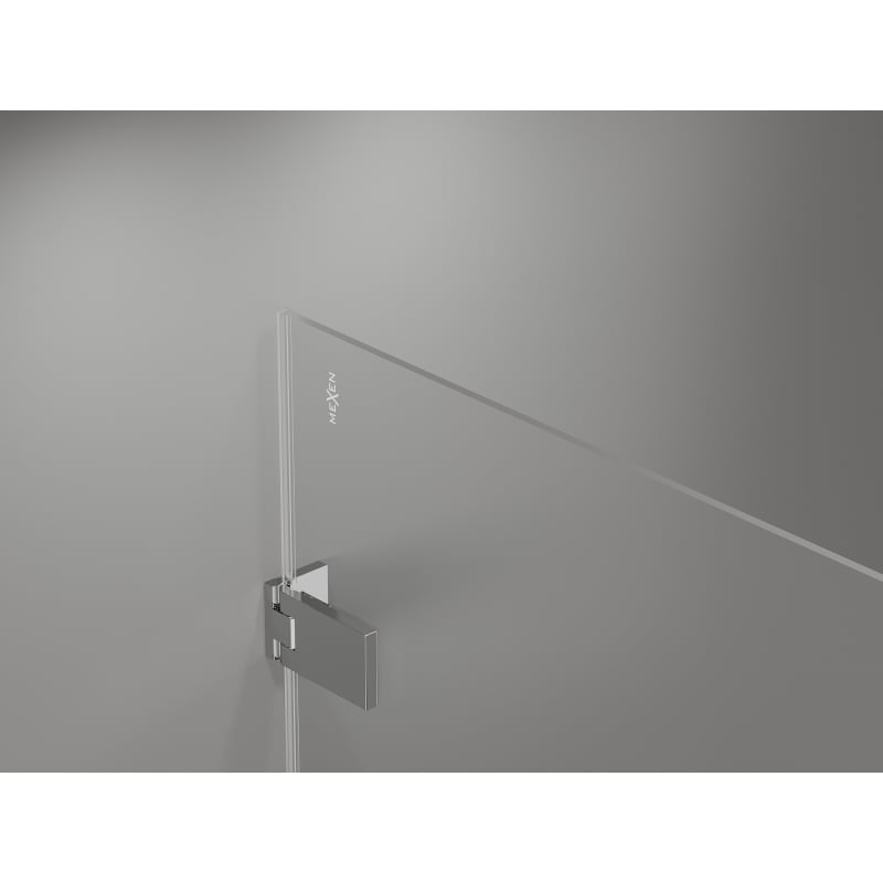 Mexen Lunar-F Duo faltbare Duschkabine 85 x 75 cm, transparent, Chrom - 836-085L-075P-01-00