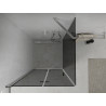 Mexen Lima faltbare Duschkabine 100 x 100 cm, grafit, chrom - 856-100-100-01-40