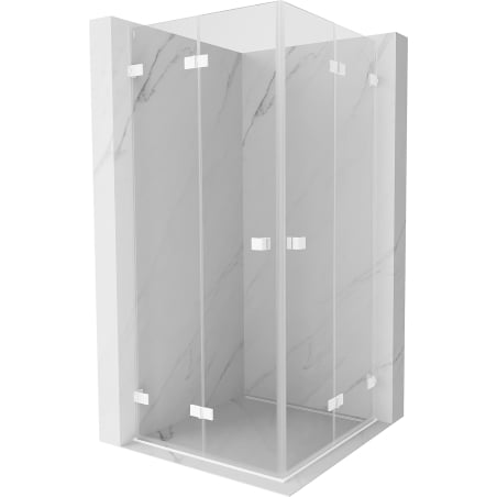 Mexen Lunar-F Duo Duschkabine faltbar 70 x 70 cm, transparent, weiß - 836-070L-070P-20-00