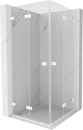 Mexen Lunar-F Duo Duschkabine faltbar 75 x 75 cm, transparent, weiß - 836-075L-075P-20-00