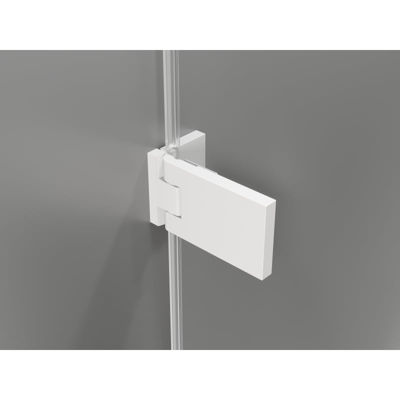 Mexen Lunar-F Duo klappbare Duschkabine 80 x 70 cm, transparent, weiß - 836-080L-070P-20-00