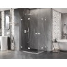 Mexen Lunar-F Duo klappbare Duschkabine 80 x 70 cm, transparent, weiß - 836-080L-070P-20-00