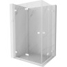 Mexen Lunar-F Duo Duschkabine faltbar 80 x 75 cm, transparent, weiß - 836-080L-075P-20-00