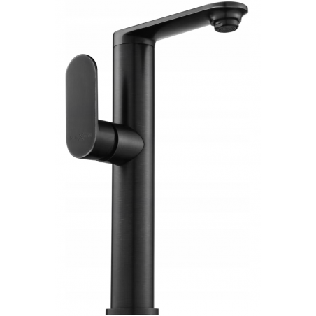 Mexen Milo hoher Waschbeckenhahn mit seitlichem Griff, schwarz - 71315-70