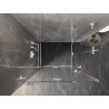 Mexen Lunar-F Duo Faltbare Duschkabine 100 x 75 cm, transparent, weiß - 836-100L-075P-20-00