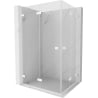 Mexen Lunar-F Duo Faltduschkabine 100 x 85 cm, transparent, weiß - 836-100L-085P-20-00