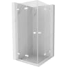 Mexen Lunar-F Duo faltbare Duschkabine 100 x 100 cm, transparent, weiß - 836-100L-100P-20-00