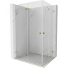 Mexen Lunar-F Duo Faltduschkabine 85 x 80 cm, transparent, gold - 836-085L-080P-50-00