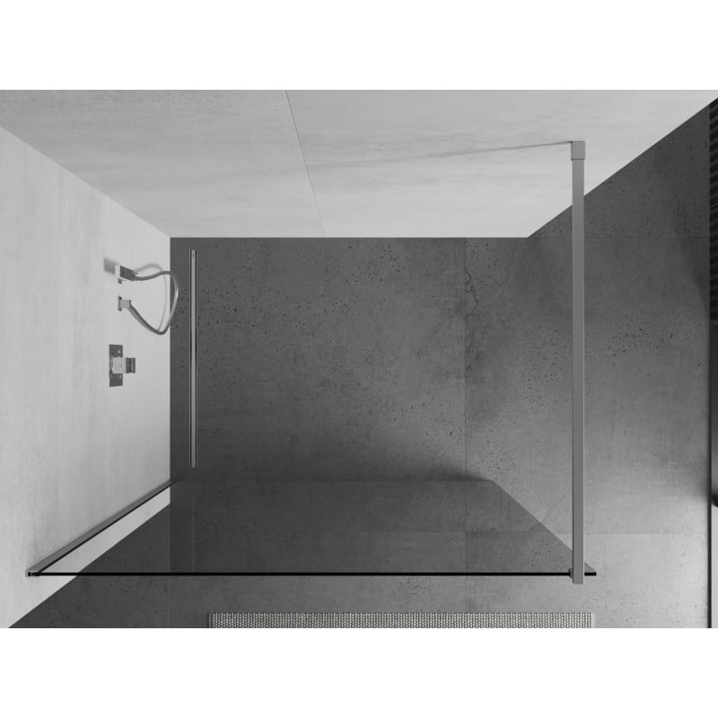 Mexen Kioto Duschwand Walk-in 120 x 200 cm, transparent 8 mm, Chrom - 800-120-101-01-00