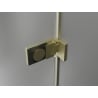 Mexen Lunar-F Duo faltbare Duschkabine 80 x 80 cm, transparent, gebürstetes Gold - 836-080L-080P-55-00
