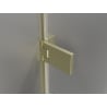 Mexen Lunar-F Duo faltbare Duschkabine 85 x 75 cm, transparent, gebürstet gold - 836-085L-075P-55-00
