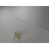 Mexen Lunar-F Duo faltbare Duschkabine 100 x 75 cm, transparent, gebürstet gold - 836-100L-075P-55-00