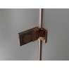 Mexen Lunar-F Duo faltbare Duschkabine 75 x 75 cm, transparent, Roségold - 836-075L-075P-60-00