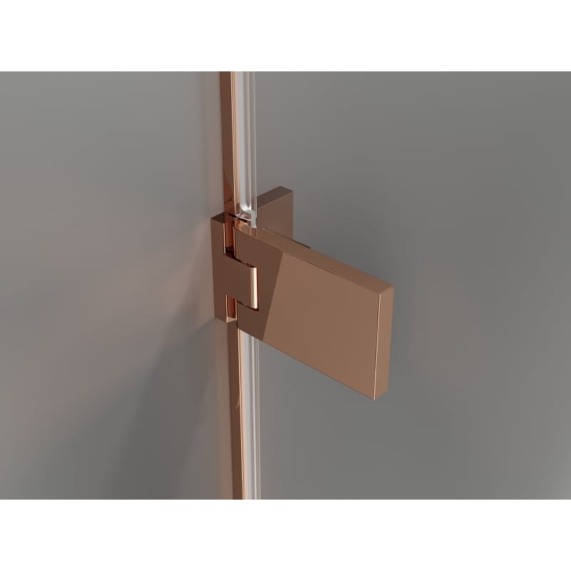 Mexen Lunar-F Duo Duschkabine faltbar 85 x 75 cm, transparent, Roségold - 836-085L-075P-60-00