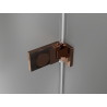 Mexen Lunar-F Duo faltbare Duschkabine 85 x 85 cm, transparent, Roségold - 836-085L-085P-60-00