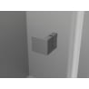 Mexen Lunar-F Duo Duschkabine faltbar 80 x 80 cm, transparent, gebürstet Gun Gray - 836-080L-080P-66-00