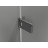 Mexen Lunar-F Duo faltbare Duschkabine 85 x 85 cm, transparent, gebürstet gun gray - 836-085L-085P-66-00