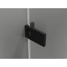Mexen Lunar-F Duo faltbare Duschkabine 90 x 75 cm, transparent, schwarz - 836-090L-075P-70-00