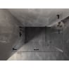 Mexen Lunar-F Duo faltbare Duschkabine 100 x 90 cm, transparent, schwarz - 836-100L-090P-70-00
