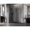 Mexen Lunar-F Duo Duschkabine faltbar 80 x 80 cm, transparent, Gun Metal - 836-080L-080P-95-00