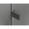 Mexen Lunar-F Duo faltbare Duschkabine 85 x 75 cm, transparent, Gunmetal - 836-085L-075P-95-00
