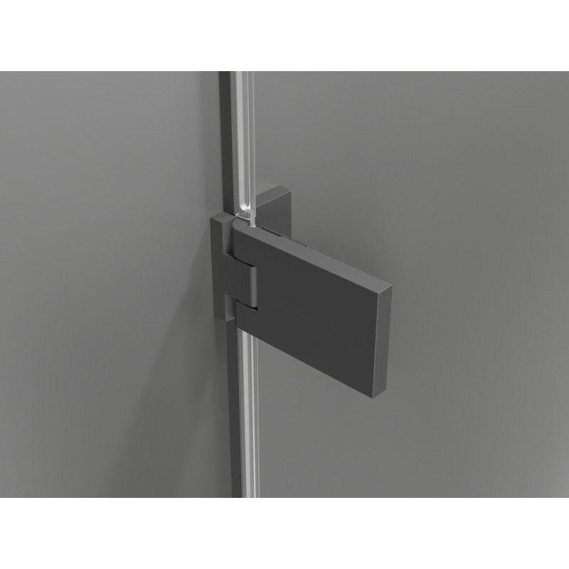 Mexen Lunar-F Duo faltbare Duschkabine 90 x 70 cm, transparent, Gunmetal - 836-090L-070P-95-00